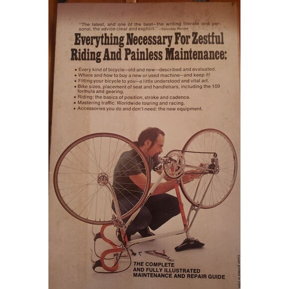 Richard's Bicycle Book By Richard Ballantine 1975 Revised Edition Illustrated Gu - Picture 2 of 8